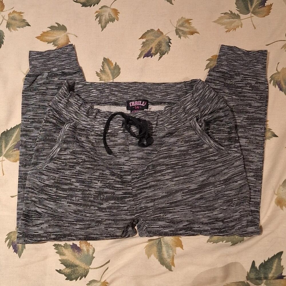 Unbranded Women's Grey and Black Joggers-tracksuits
